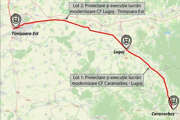 Modernizarea căii ferate Caransebeș-Lugoj-Timișoara a fost scoasă la licitație