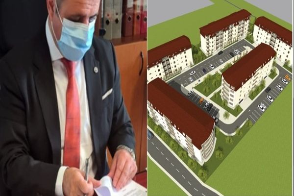 Primarul Bistriței a semnat la Ministerul Dezvoltării contractul privind finanțarea a cinci blocuri sociale
