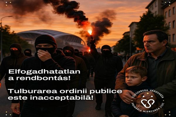 MIERCUREA-CIUC: PRIMĂRIA ÎI ROAGĂ PE CETĂŢENI SĂ FILMEZE INCIDENTELE DE LA MECIURILE FK CSIKSZEREDA